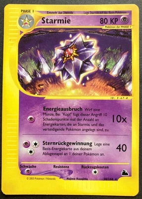 💥 Pokémon Skyridge * Starmie *  30/144 💥 Deutsch/ Rar/ Excellent! - Bild 1 von 2