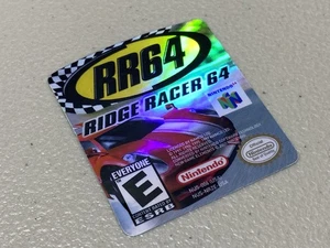 Ridge Racer 64, Etiqueta de repuesto holográfica (N64 Nintendo) - Imagen 1 de 2