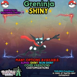 Pokemon Legends ZA 🐉 Greninja - SHINY/NON-SHINY/ALPHAS ✨ IVs/CUSTOMS ✨ - Picture 1 of 10