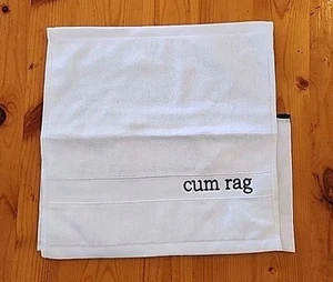 Gag Gift, Funny, After SexTowel, Cum Rag, Unique Bath Towel, Gift for Him, Joke - Picture 1 of 4