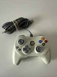 MICROSOFT XBOX 360 USB WIRED CONTROLLER - White Game Pad Control Gamepad Joytech - Picture 1 of 6