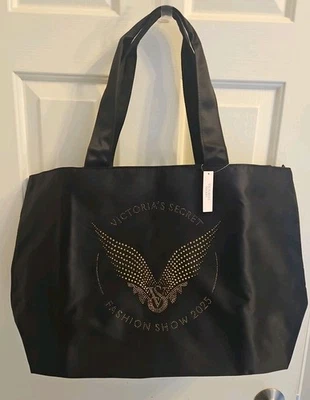 Victoria's Secret Fashion 2025 Show Tote Bag, Brand New Packaging, Black, Gold - Image 1 of 4