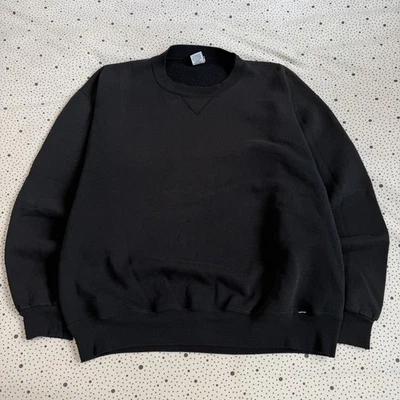 Sudadera Atlética Russell Años 2000 De Colección Para Hombre XL Negra Cuello Redondo Pullover Y2k Foto 1 de 4