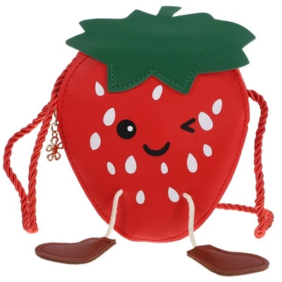  Borsa a tracolla adorabile Borsa a tracolla alla moda alla fragola Borsa a - Image 1 of 4