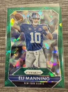 2015 Panini Prizm - Green Crystal Prizm #10 Eli Manning /75 - Imagen 1 de 2