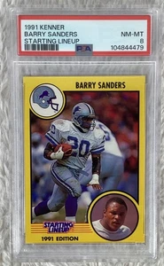 1991 Kenner Barry Sanders Starting Lineup PSA 8 NM-MT Detroit Lions - Picture 1 of 2