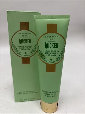 Máscara Beekman 1802 WICKED I Look Good in Green Milky Mud 2 oz: ELPHABA 1120-85 - Imagem 1 de 4