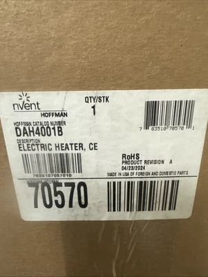 Calentador Eléctrico Hoffman DAH4001B 400W 115V Carcasa Climatizador Foto 1 de 2