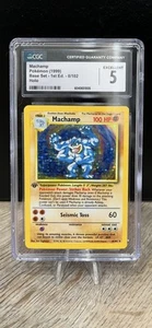 {CGC Excellent 5} 1st Edition Machamp #8 Pokémon Base Set (1999) - Picture 1 of 2