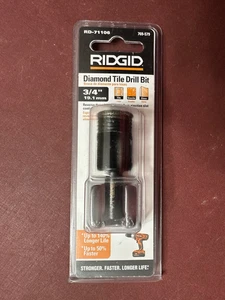 RIDGID Punta per trapano diamantata per piastrelle 3/4" con spirale filettata inversa, modello n.RD-71106 - Foto 1 di 7