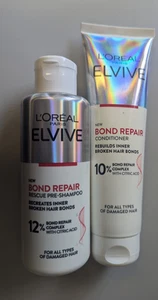 Loreal Elvive Bond Repair Conditioner & Bond Repair Pre Shampoo - Picture 1 of 3