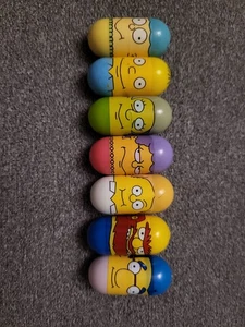 Lot of 8 Mighty Beanz Simpsons 2004  loose / #5, 21, 37, 6, 15, 13, 20 - Picture 1 of 5