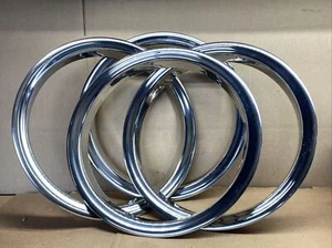 1988-1998 CHEVROLET C1500 16” BEAUTY RING SET OF 4 STORED INDOOR MANY YEARS USED - Picture 1 of 9