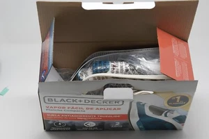 BLACK + DECKER IR06V Easy Steam Compact Iron Trueglide Soleplate - Blue/White - Picture 1 of 5