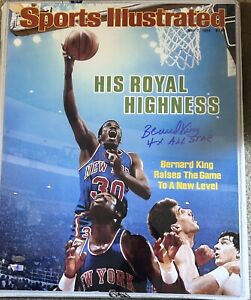 Bernard King Sports Illustrated Cover 16x20 Autographed + Inscribed Photo Knicks
