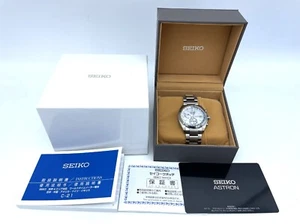 SEIKO ASTRON Radio Wave Solar Men's Watch Good condition 8B63-0BA0 Boxed - Picture 1 of 20