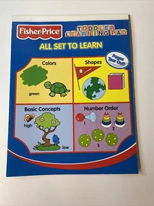 Fisher Price Toddler Learning Pad All Set To Learn Activity Book Early Learners  - Picture 1 of 8