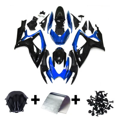 Blue Black Fairing Kit for 2006 2007 Suzuki GSXR600 GSXR750 K6 Fairings Bodywork — 第 1/4 张图片