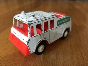 VINTAGE 1970s TOOTSIETOY EMERGENCY RESCUE 3.75” USA MADE METAL TOY NICE - Picture 1 of 8