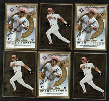 Juan Gonzalez 1996 Donruss Leaf Preferred STEEL SAMPLE/PROMO Card GOLD #20/77