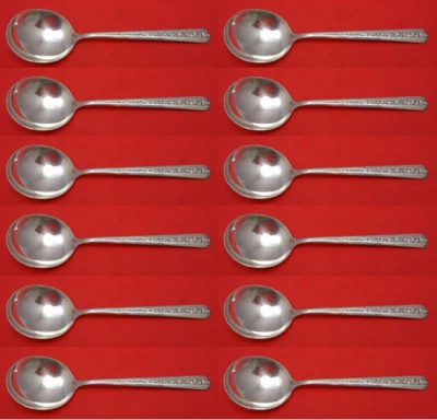 Juego de cuchara sopa Rambler Rose by Towle plata esterlina crema 12 piezas 6 3/8" Foto 1 de 4