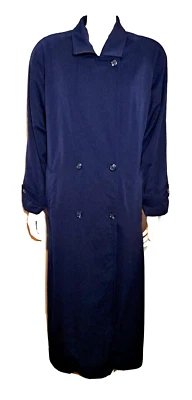 Gabardina Nordstrom Vintage Años 80 100% Lana Azul Mujer 8 o M Recta Clásica Foto 1 de 4