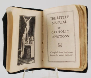 The Little Manual of Catholic Devotions 1929 Leather Joseph Duffy - Picture 1 of 6