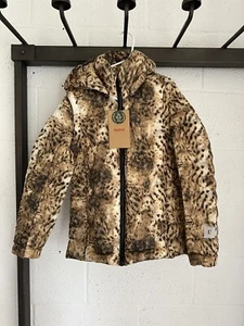 NWT Reima Unisex Animal Print Jacket 134cm US 9 Zip REMOVABLE SLEEVES & HOOD - Picture 1 of 22