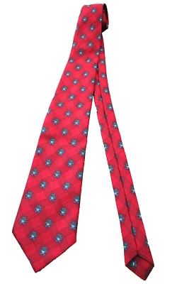 Pierre Rorchand Suecia Años 90 Poliéster Corbata Hombre Vintage Color Rojo Ositos de Peluche Foto 1 de 4