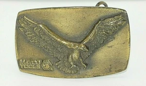 Matco Tools Eagle Brass Belt Buckle Great American Limited Edition Embossed - Picture 1 of 6