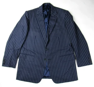Vintage Bespoke Kilgour French & Stanbury Savile Row Anzugjacke Gr. 40 Herren Nadelstreifen - Bild 1 von 14