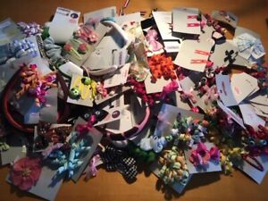 volume priced Gymboree hair bow bows snap clips barrettes NWT 
