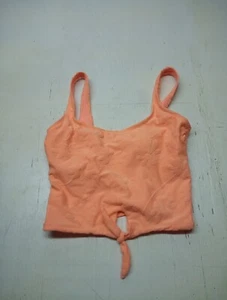 Ninety Nine Degrees Juniors Tropic Orange Crop Size Small Tankini Top - Picture 1 of 5