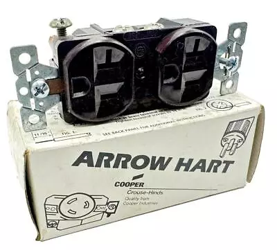 Arrow Hart 5352 Duplex Receptacle 20A 125V - Image 1 of 2