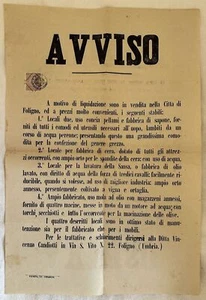 AVVISO DITTA VINCENZO CANDIOTTI FOLIGNO CONCIATURA CERA SANSA MOLATURA SAPONE - Foto 1 di 3