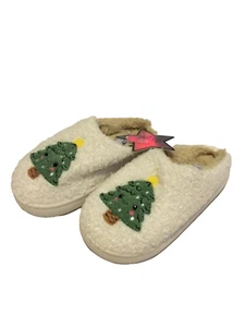 Stivaletti ciabatte morbide LOVE 83 Little Kids Sherpa albero di Natale taglia 11/12 nuovi con etichette - Foto 1 di 8