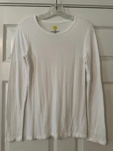 WonderWink XS White Long Sleeved T-Shirt Style #2009 in Good/Pre-Owned Condition - Picture 1 of 5