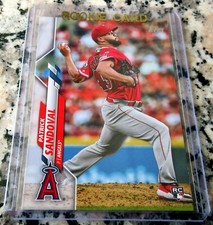 PATRICK SANDOVAL 2020 Topps Rookie Card RC Logo Los Angeles Angels Mexico🔥🔥$$$