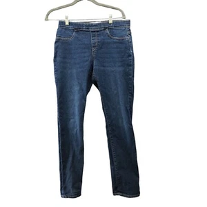 Old Navy Girls XXL (16) Skinny Pull On Jeans Dark Wash Blue Stretch Jegging - Picture 1 of 10