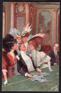 Carte postale Monte Carlo - The Gaming Saloons The Man Who Broke the Bank Tuck 7702