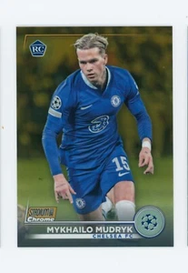 2022-23 Mykhailo Mudryk Topps Stadium Club Chrome Gold Refractor Rookie 49/50 - Picture 1 of 3