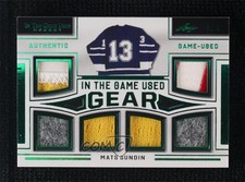 2020 Leaf ITG Used In The Game Gear Relics Emerald /4 Mats Sundin #ITGUG-21 HOF