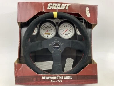 Grant 8547 UNIVERSAL BLACK Suede Series Steering Wheel 13-1/2" - Image 1 of 4