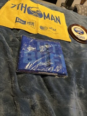 Toalla de hombre Buffalo Sabres 7th, parche de tela vintage en marco, bufanda Foto 1 de 4