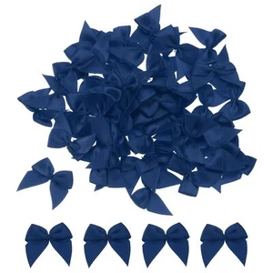 150 Pezzi Mini Nastro Fiocco 1,2" Mini Tessuto Raso Nastro Fiocchi Fiori per Artigianato D... - Foto 1 di 6