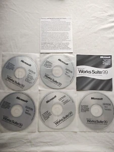 Vintage MicroSoft Works 99 Suite with Activation Numbers Good Condition - Picture 1 of 6