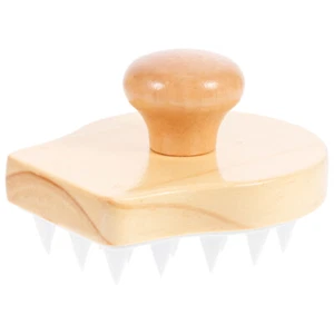 Champú para el cabello cepillo masajeador de cabeza cuero cabelludo cepillo de lavado de cabello limpiador facial - Imagen 1 de 12