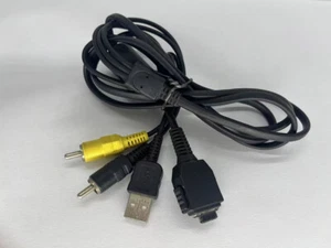 Power Supply Cord for Sony Digital Camera DSC-W200 DSC-W300 Data Cable - Picture 1 of 3