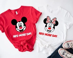 T-Shirt Red Nose Day 2025 (10% Erlös geht an Comic Relief), Mickey Minnie - Bild 1 von 3
