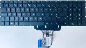 Teclado QWERTZ alemán HP Pavilion tpn-c125 tpn-c126 250 255 g4 g5 retroiluminado nuevo - Imagen 1 de 2